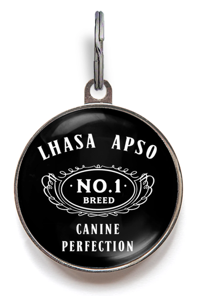 Lhasa Apso Breed Dog ID Tag
