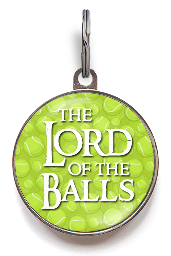 Lord Of The Balls Dog ID Tag