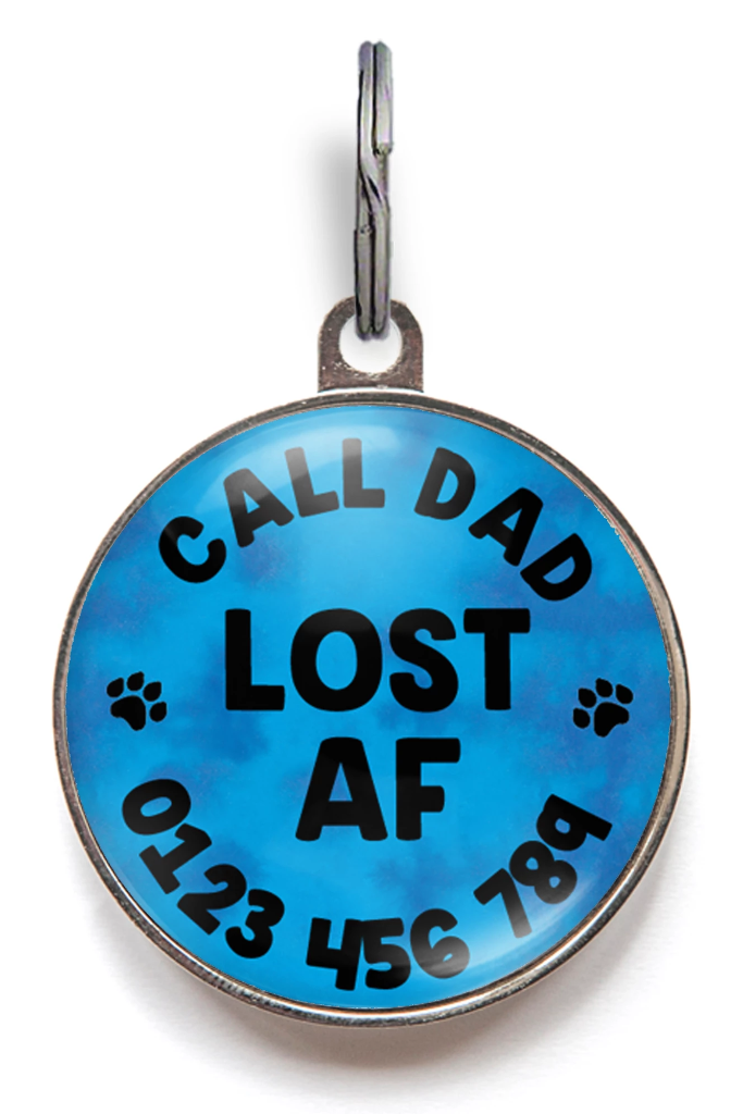 Lost AF, Call Dad Pet ID Tag