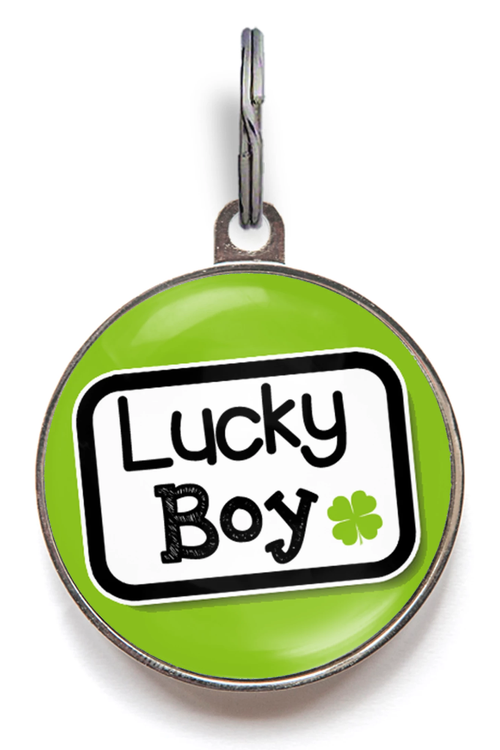 Lucky Boy Dog ID Tag