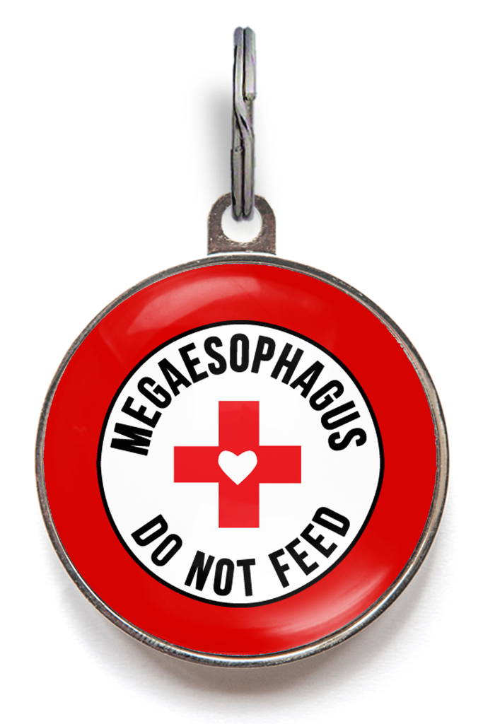 Megaesophagus Dog Tag - Do Not Feed - Pet ID Tag - Wag-A-Tude