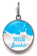 Milk Junkie Cat ID Tag
