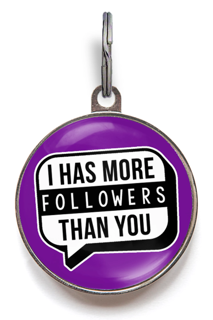 More Followers Than You Pet Tag