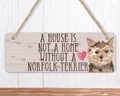 Norfolk Terrier Dog Sign