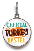 Turkey Taster Thanksgiving Dog Tag
