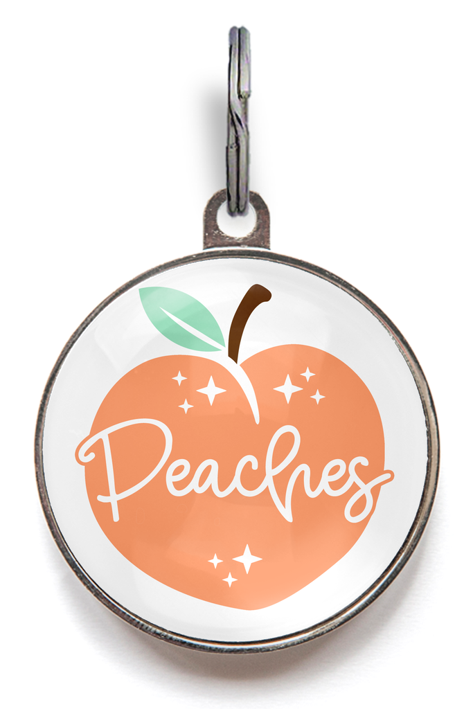 Peaches Pet Name Tag