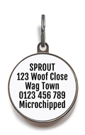 Zombie Squad Purple Pet ID Tag