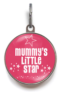 Mummy's Little Star Pet Tag - Pink