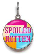 Spoiled Rotten ID Tag - Pink