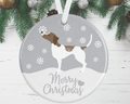 Pointer Christmas Decoration - Silver