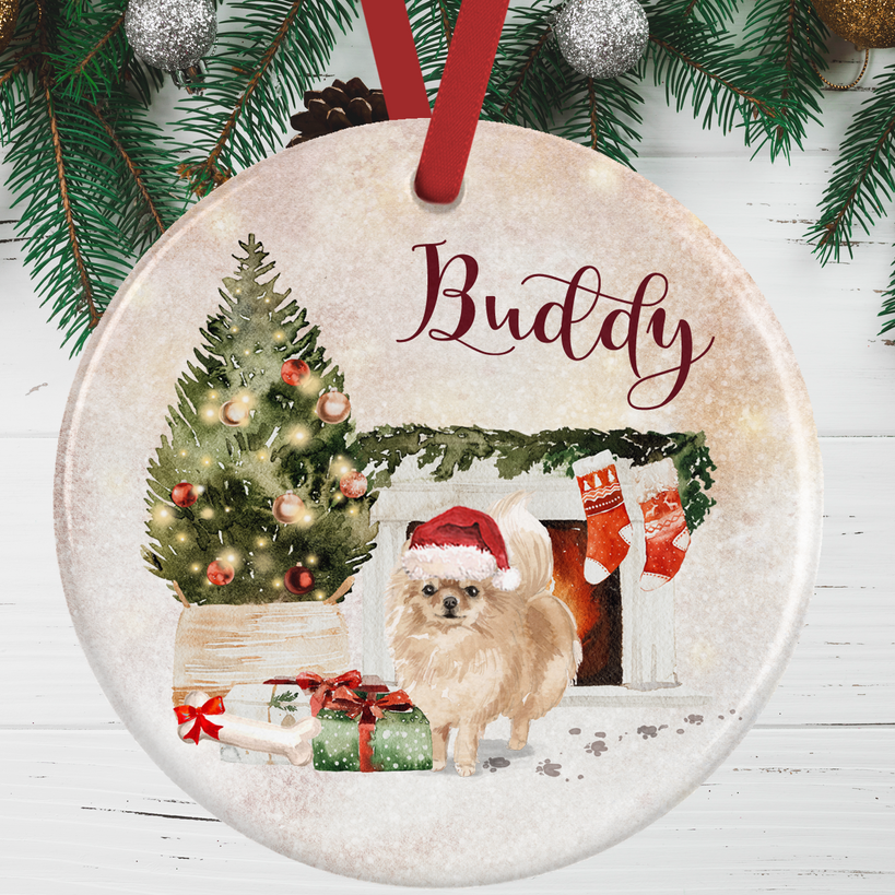 Pomeranian Christmas Decoration
