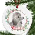Poodle Personalised Christmas Ornament