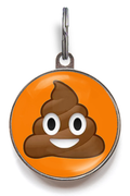 Poop Emoji Pet Tag