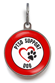 PTSD Support Dog ID Tag - Pet ID Tag - Wag-A-Tude Tags