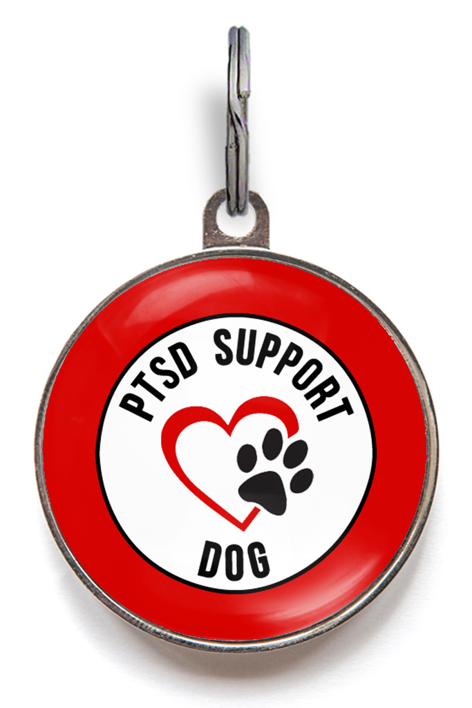 PTSD Support Dog ID Tag - Pet ID Tag - Wag-A-Tude Tags
