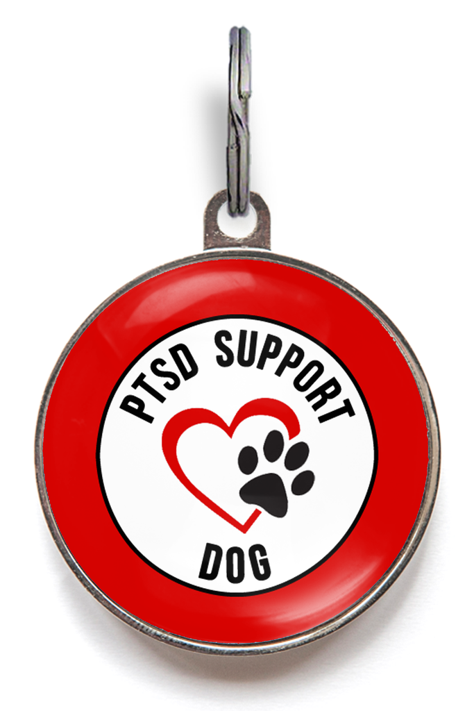 PTSD Support Dog ID Tag - Pet ID Tag - Wag-A-Tude