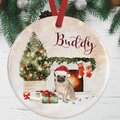 Pug Christmas Decoration