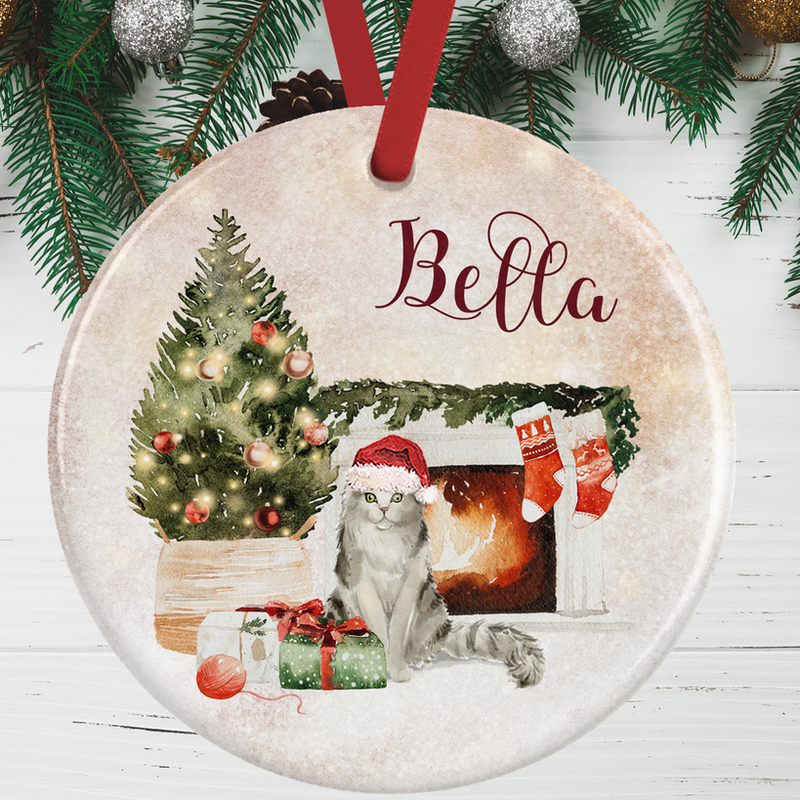 Ragamuffin Cat Christmas Decoration