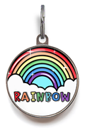 Rainbow Dog Name Tag
