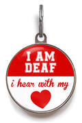 Deaf Pet Tag - Red