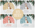 Husky Dog Christmas Decoration