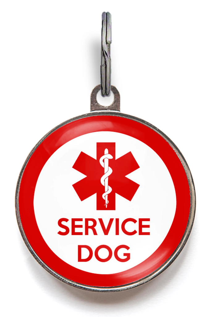 Service Dog ID Tag - Red