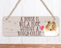 Rough Collie Dog Sign