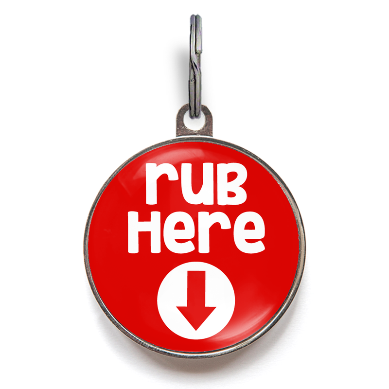 Rub Here Pet Tag