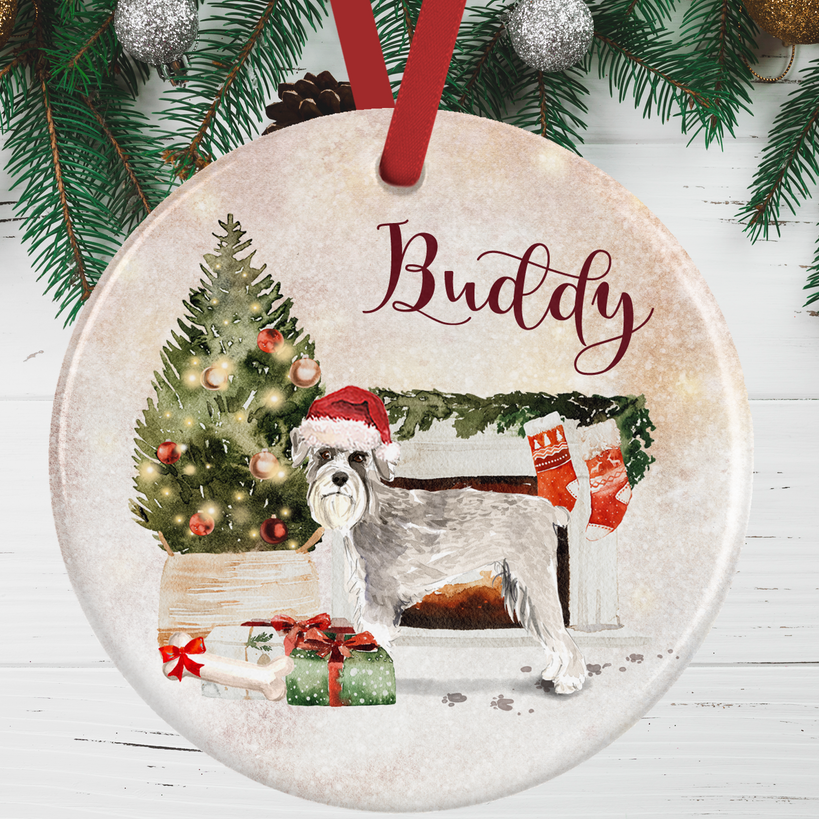 Schnauzer Christmas Decoration