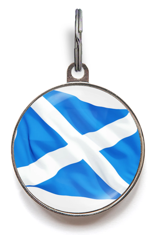 Scotland Flag Scottish Pet ID Tag