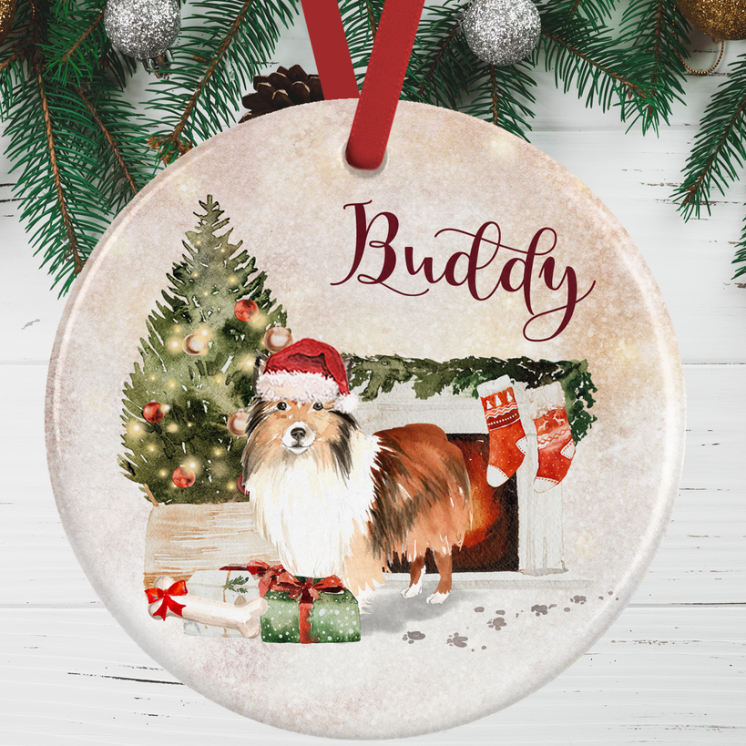 Shetland Sheepdog Christmas Decoration