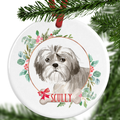 Shih Tzu Personalised Christmas Ornament