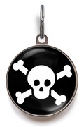 Skull & Crossbones Pet ID Tag