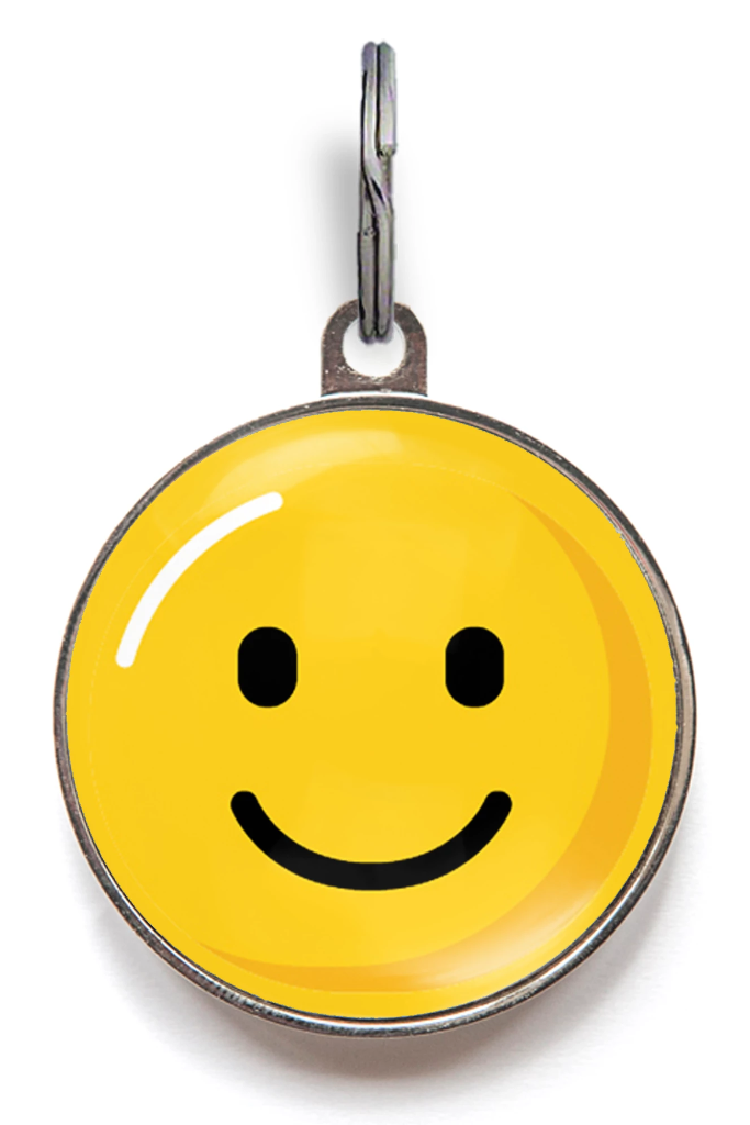 Smiling Emoji Pet Tag
