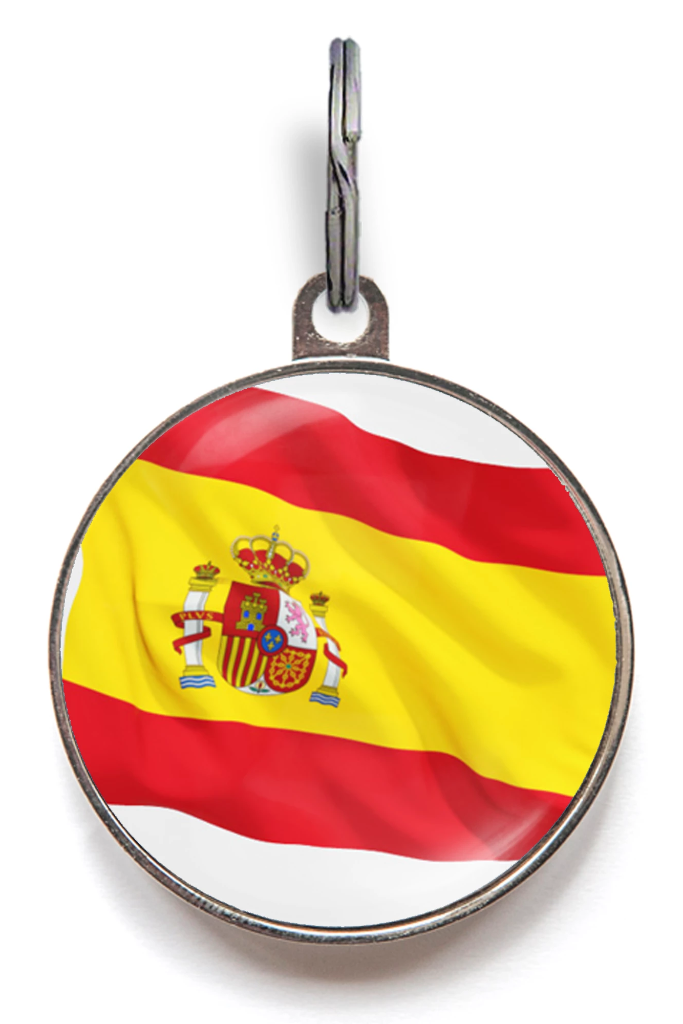 Spain Spanish Flag Pet ID Tag