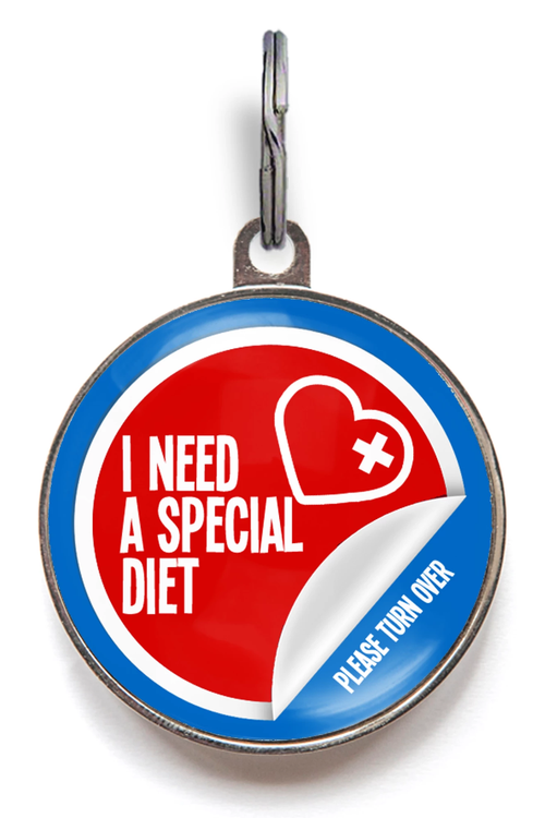 I Need A Special Diet Medical Pet Tag
