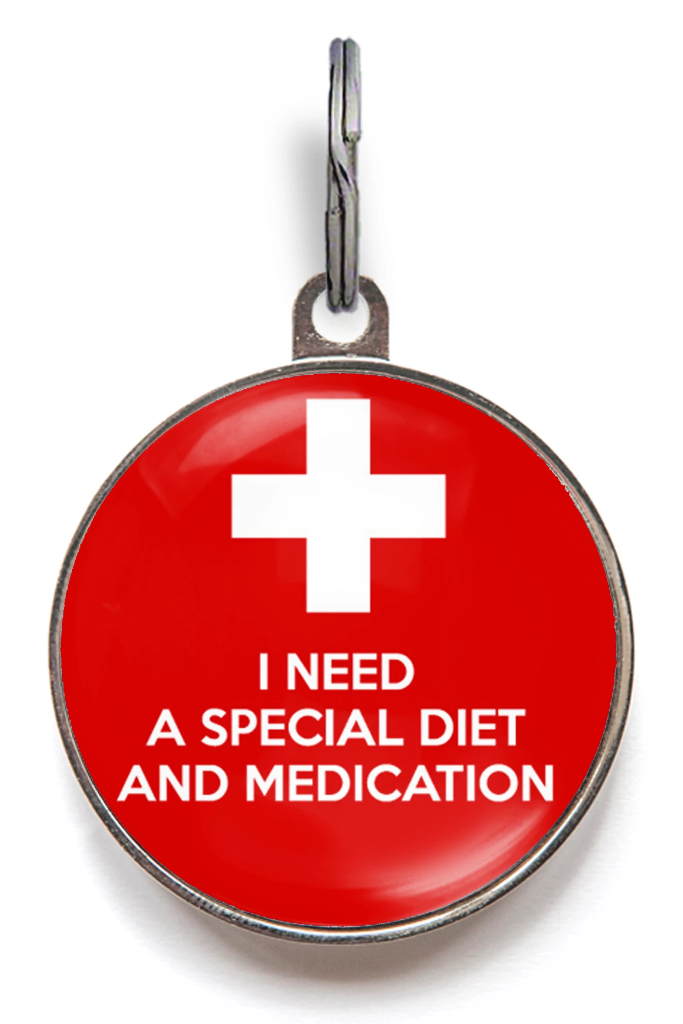 I Need A Special Diet and Medication Pet ID Tag