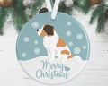 Saint Bernard Christmas Decoration - Blue