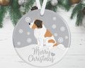 Saint Bernard Christmas Decoration - Silver