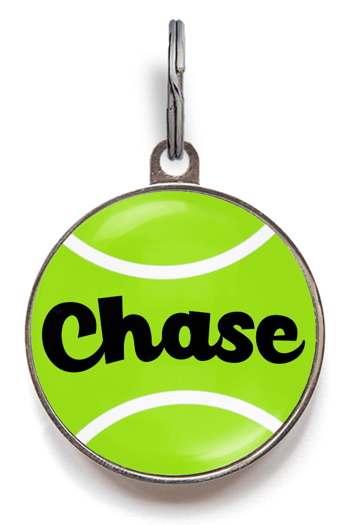 Tennis Ball Dog Tag