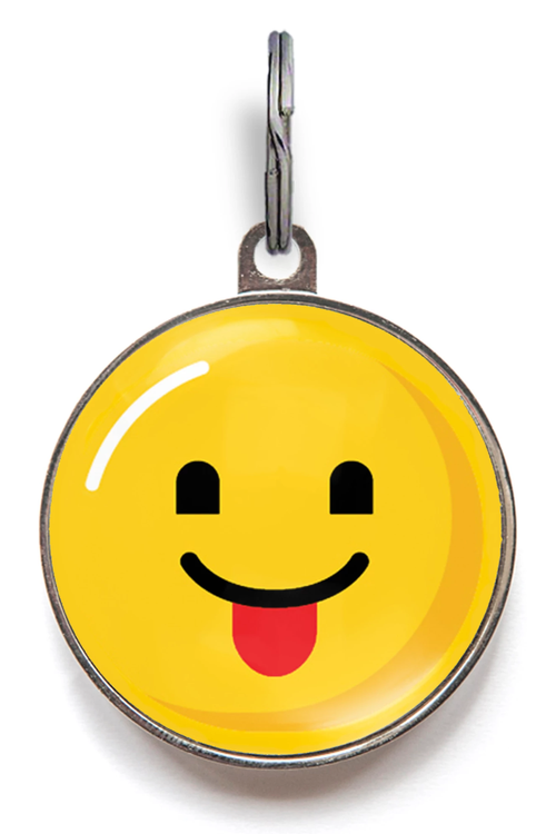 Emoji Pet Tag - Tongue Out