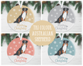 Tri Colour Australian Shepherd Christmas Decoration