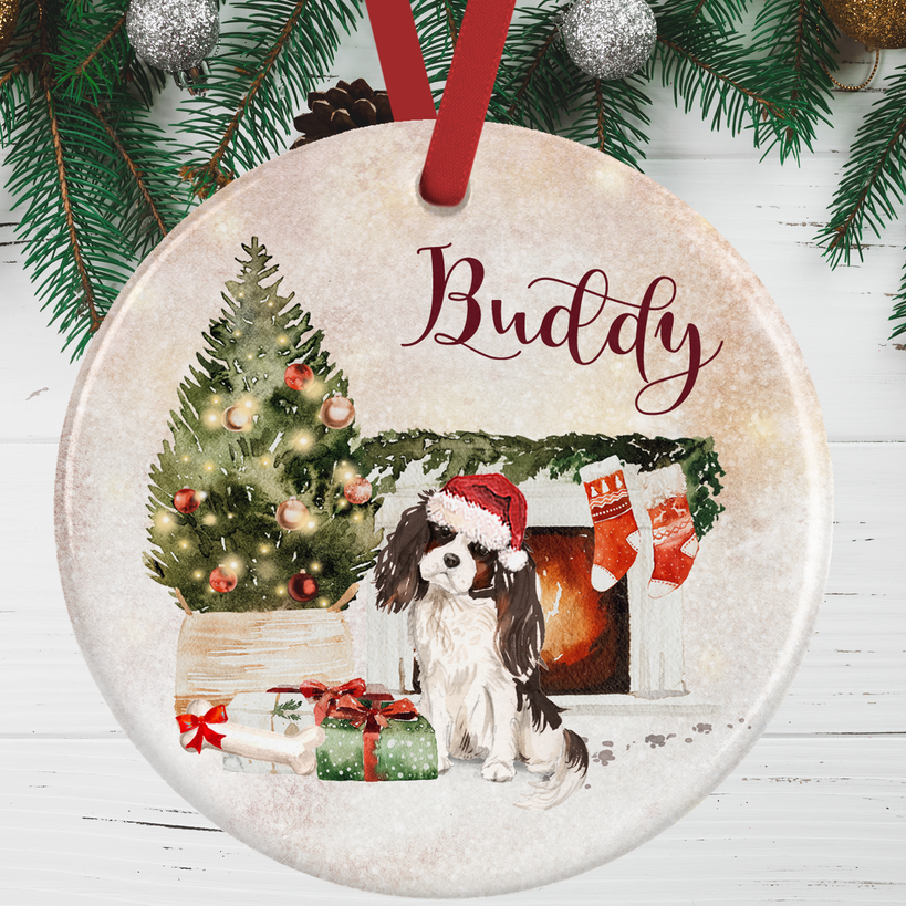 Tri Colour King Charles Spaniel Christmas Decoration