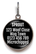 Spider Monogram Pet Tag - Wag-A-Tude