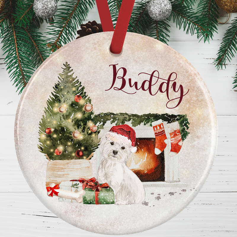 Westie Christmas Decoration