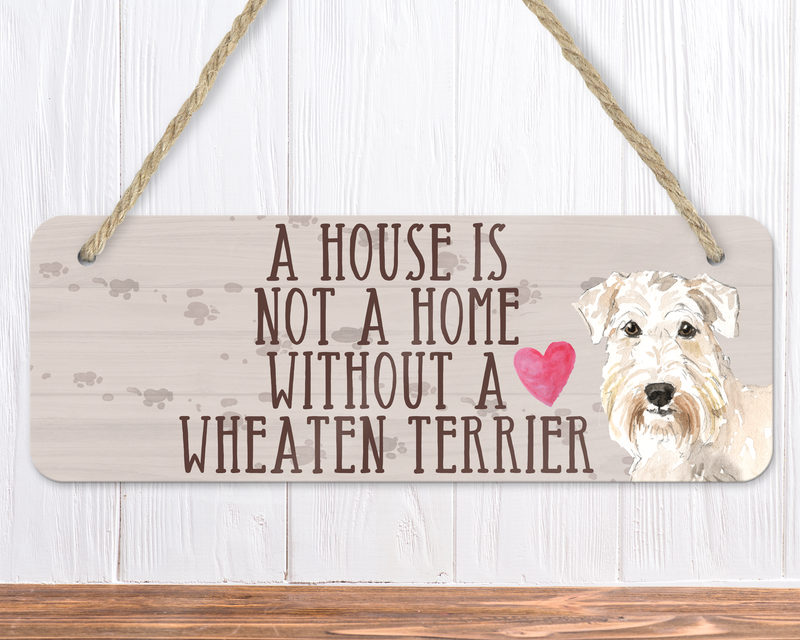 Wheaten Terrier Dog Sign