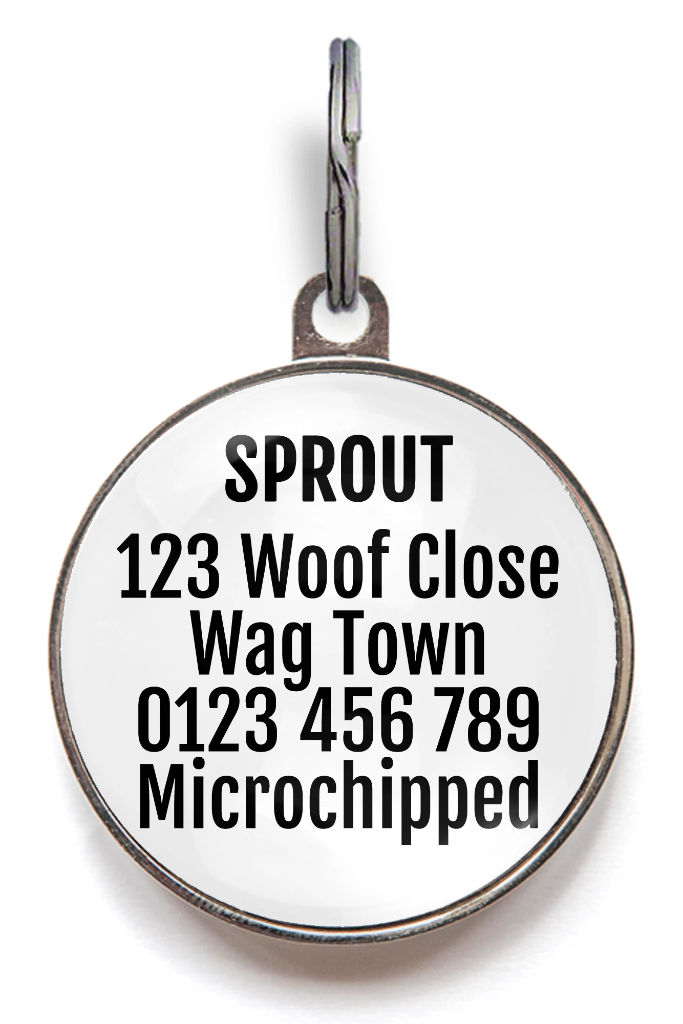 Love Heart Personalised Pet ID Tag