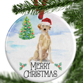 Yellow Labrador Christmas Ornament