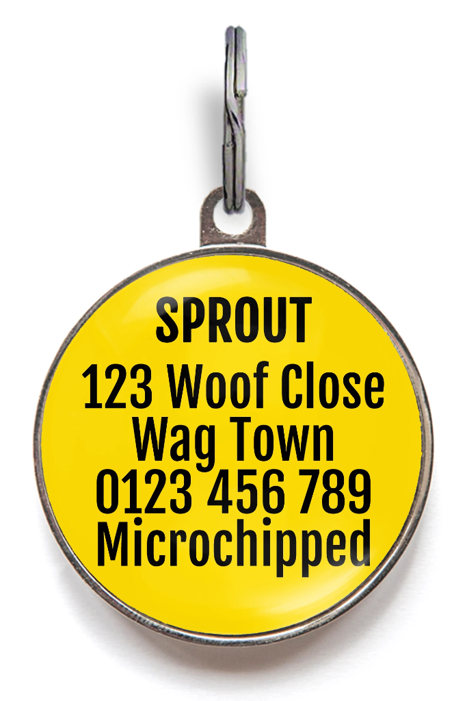 Can't Control My Licker Dog ID Tag