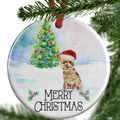 yorkshire terrier christmas ornament